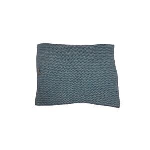 Women Shupaca Made in Peru Alpaca Wool Knitted Blue Scarf Cocoon Cowl Infinity